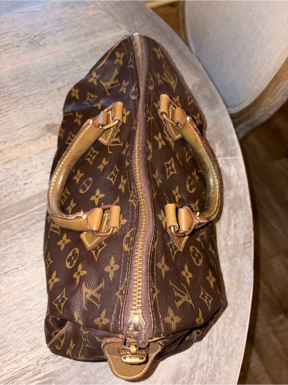 Authentic vintage Louis Vuitton Speedy 30 French Company Bag. - Picture 6 of 16